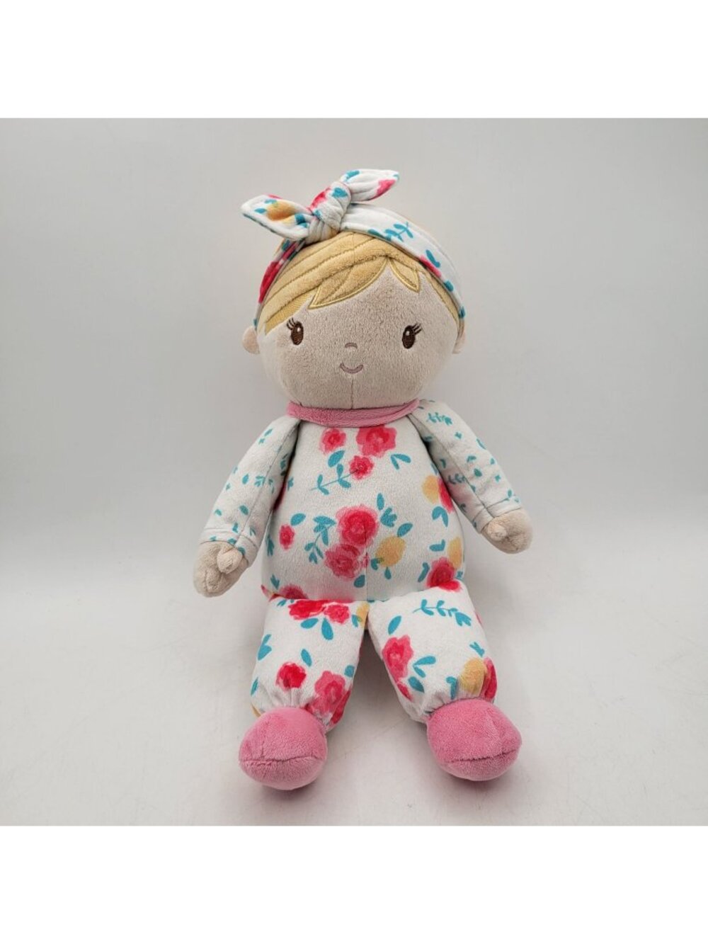 Douglas Cuddle Toys 12" Baby VERA Plush Stuffed FLORAL Doll #6528 2022